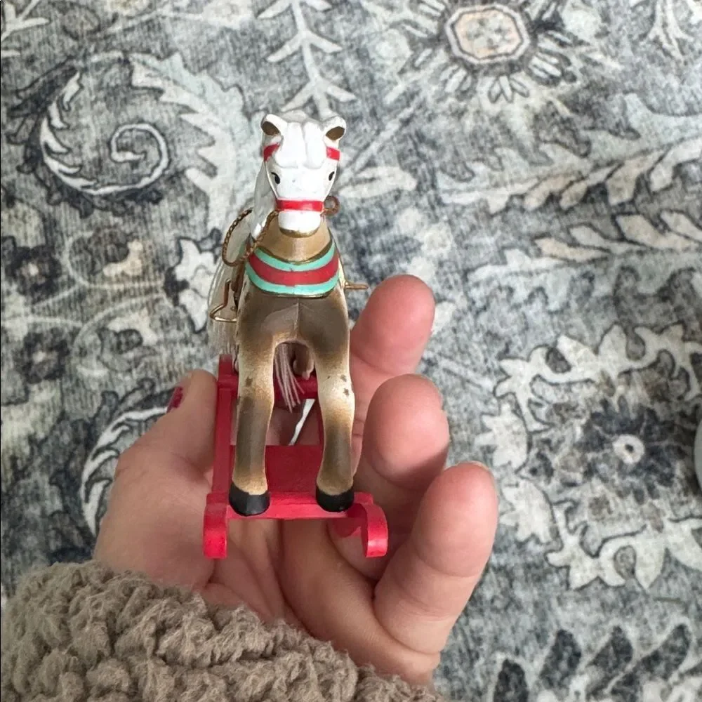 Hallmark 1990 Rocking Horse Ornament
